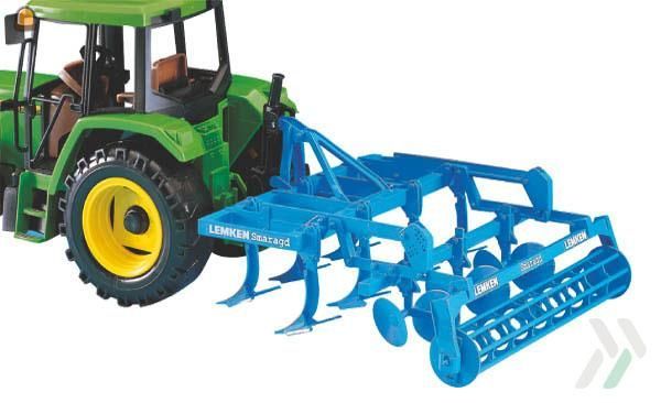 Tractor + ondergronder Lemken Smaragd, schijvencultivator